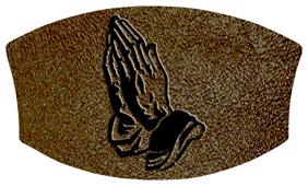 DNSWILL 516 BK SH BR Black Praying Hands Shimmer Brown 